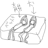 謎のポーズ