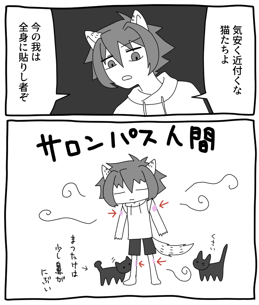 サロンパス人間